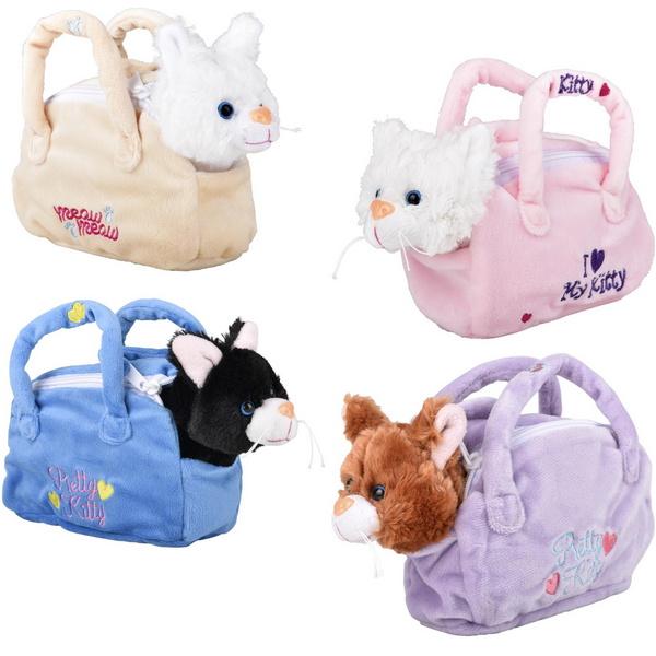 PR91804 Plush Kitten in Purse