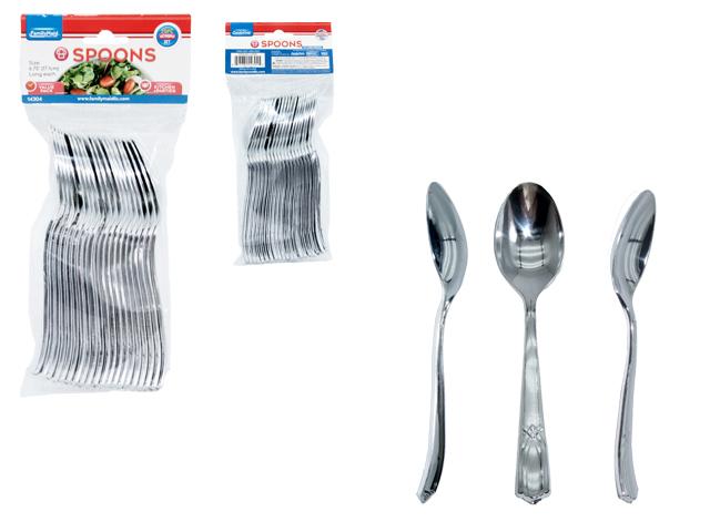 SPOONS  20PC LIGHT SILVER 1.5" X6.75" H image