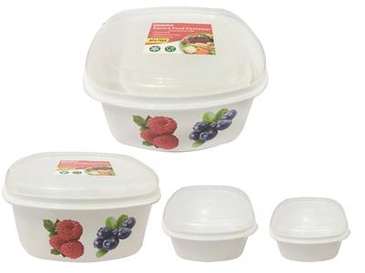 FOOD CONT 3PC SQ W/ PRINT (54000) image