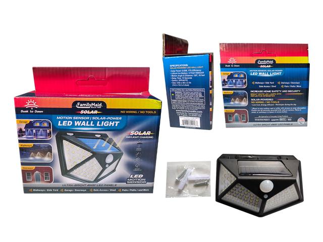 SOLAR POWER LED SENSOR WALL LIGHT 5.6"X4"X2.1" image