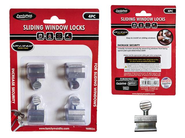 SLIDING WINDOW LOCKS 4PC image