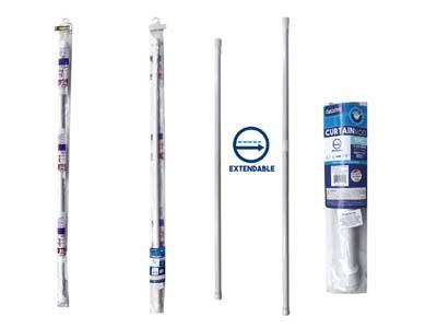 TENSION CURTAIN ROD, EXPANDS FROM 43" TO 79" LONG image