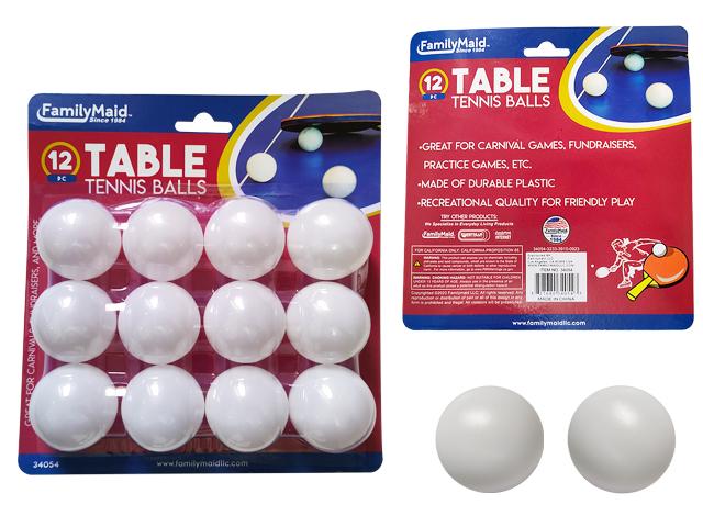 PING PONG TABLE TENNIS BALL 12PC