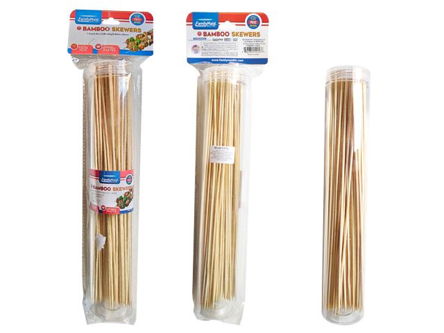 SKEWERS BAMBOO 130PC 11.8" L IN REUSABLE CONTAINER image