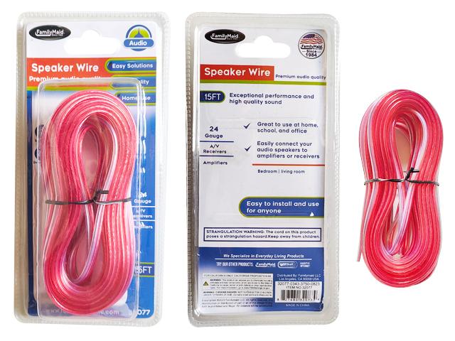 SPEAKER WIRE 25 FT 24AWG