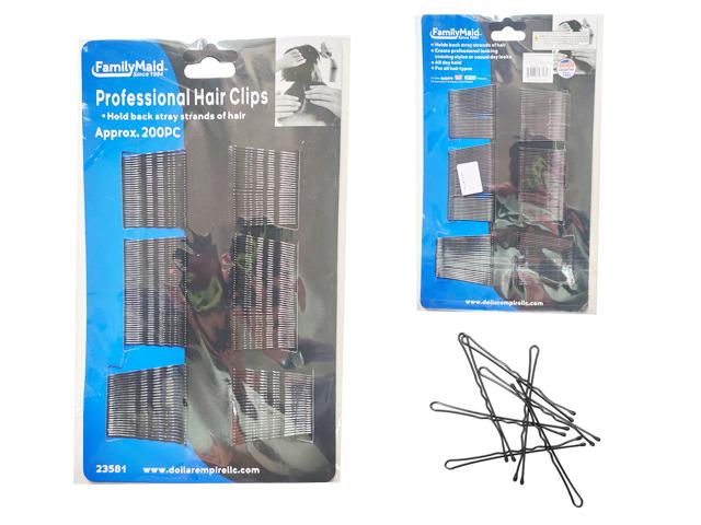 HAIR CLIPS 200PC 150PCX1.75"+50PCX2.25" 23583 image