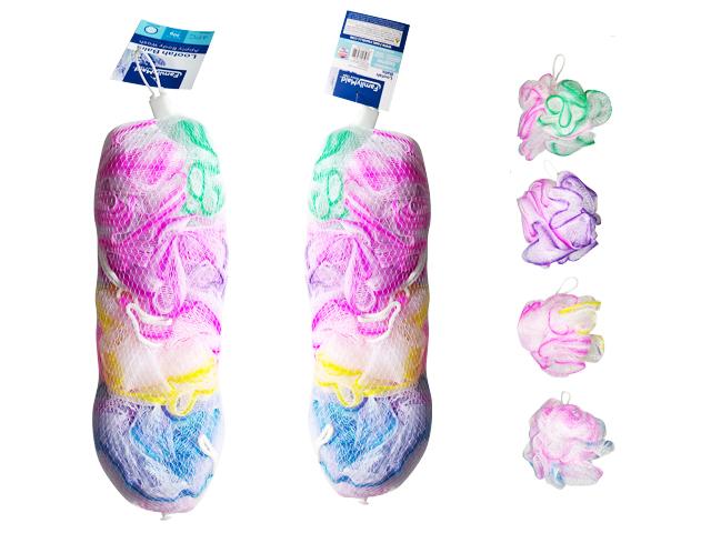 4PC SCRUBBER LOOFAH BALLS, 30G EACH (17565A) image
