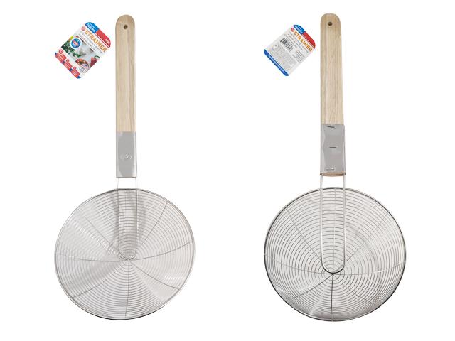 STRAINER 8.5"D X 20.47"L WOOD AND METAL HANDLE image
