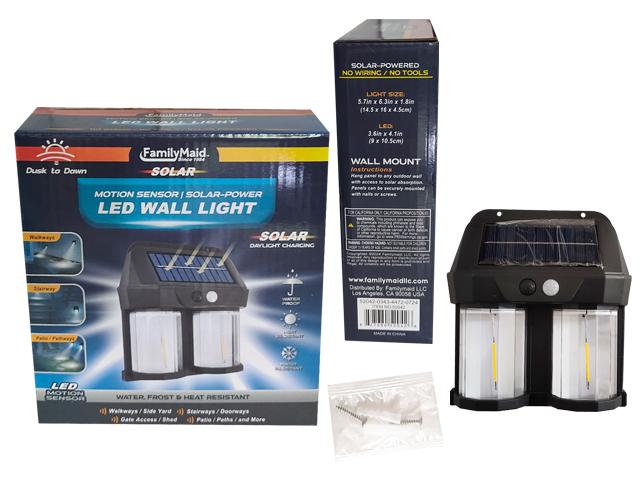 SOLAR SPLIT WALL SENSOR LIGHT 14.5X16X4.5CM image