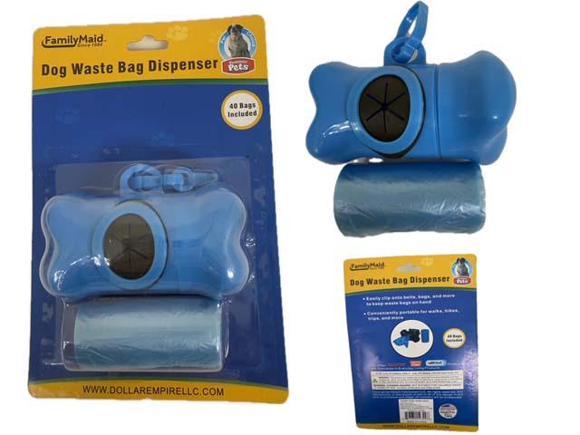 DOG WASTE BAG W/40BAGS DISPENSER image