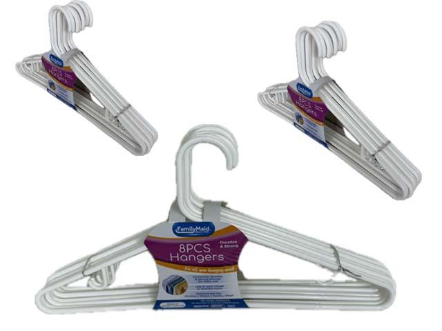 HANGER ADULT 8PC WHITE 40CM L image