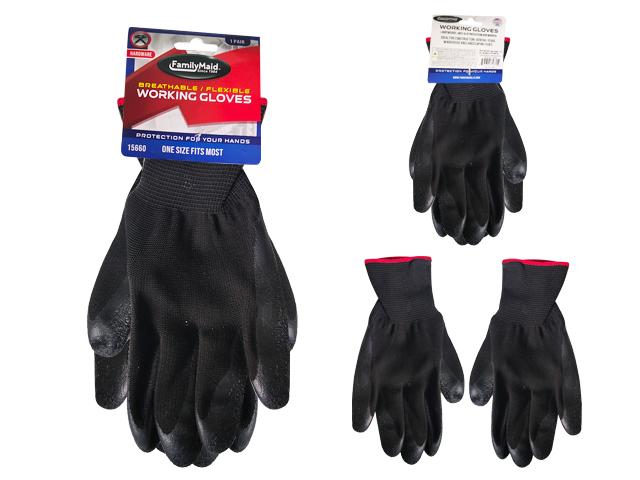 WORKING GLOVES W/ TEXTURED FLOCK LARGE image