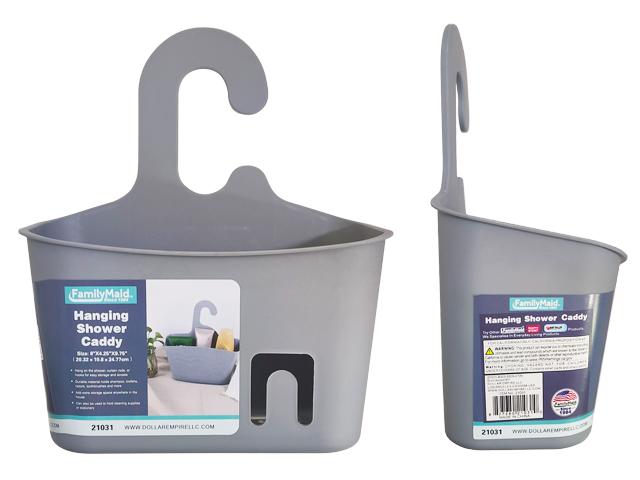 SHOWER CADDY W/HOOK 8X4.25X9.75" image