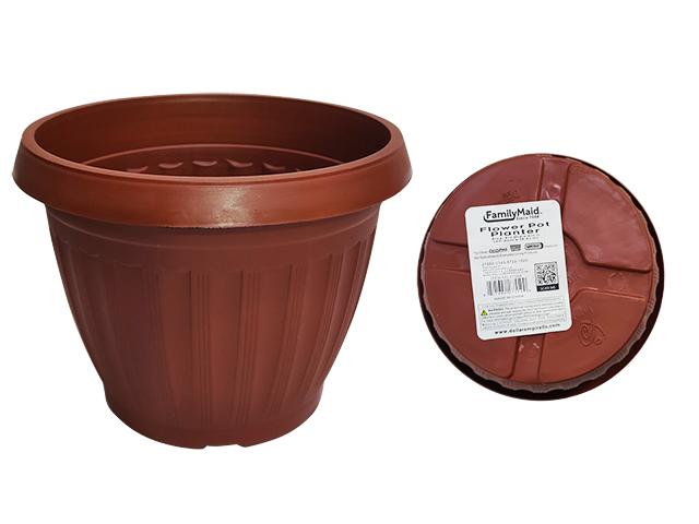 FLOWER POT PLANTER RD 8" DIA X6" H image