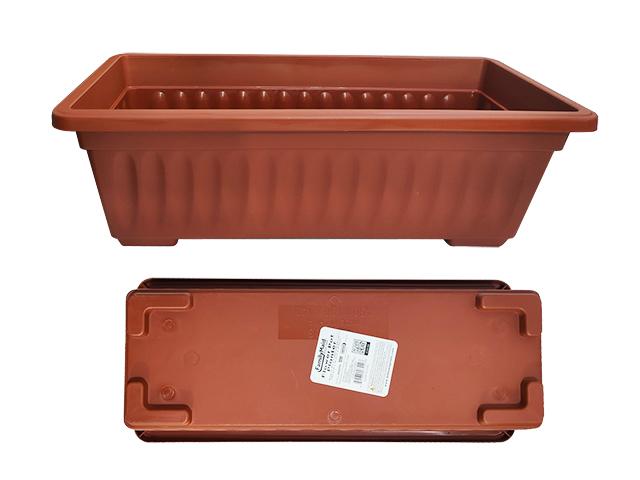 FLOWER POT PLANTER RECT 17.2"X7.25'X5.25' H image