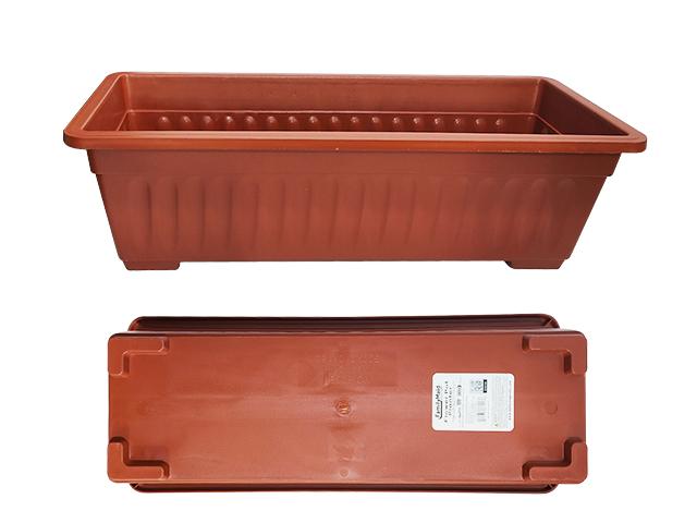FLOWER POT PLANTER RECT 19.3"X7.75"X5.5" H image