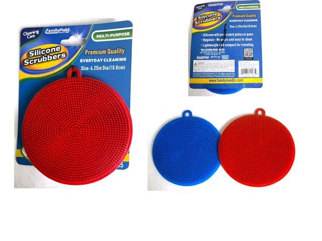 SILICONE SCRUBBERS 2PC/SET 4.25" DIA image
