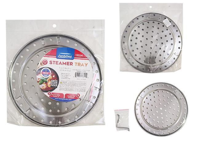STEAMER TRAY W/ 3 STANDS 9.4' DIA image