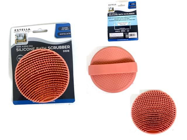 SILICONE BATH SCRUBBER 4.25" DIA X1.4" image