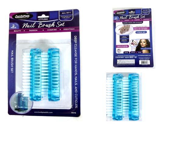 NAIL BRUSHES 2PC 1.4C3.4X1.2" image