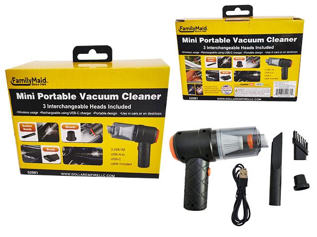 MINI VACUUM WITH 3 HEAD ATTACHMENTS image