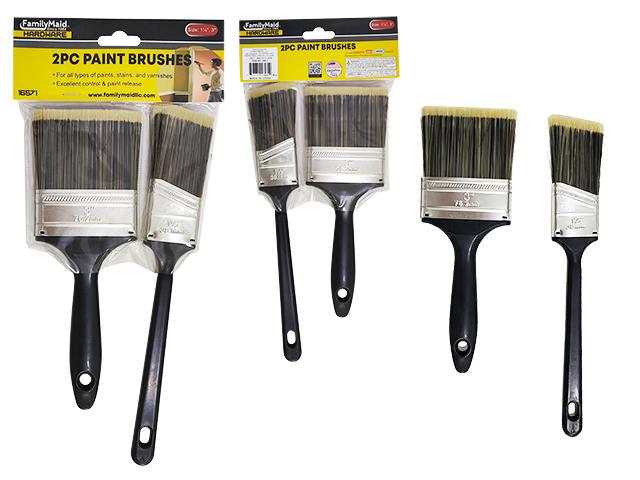 2PC PAINT BRUSHES 3", 1-1/2". 8.5"-10.5" L image