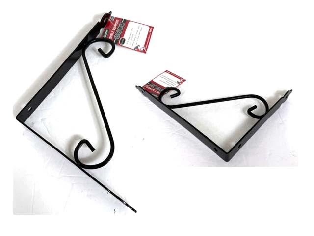 SHELF SUPPORT 7.5"X9.25' BLACK;2.5MM THICK image