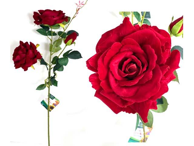 JUMBO ROSE 3HEAD 5.7" DIA 32" LONG ASST CLR image