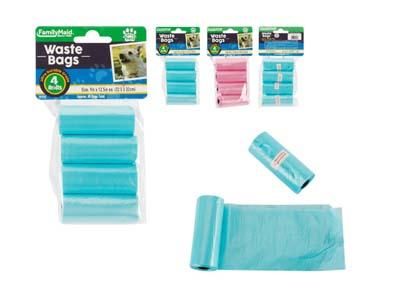 DOG WASTE BAGS 4PC REFILLS BLU; HC+OPP. 15BAGS EAC image