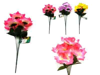 ROSE 5 FLOWER BOUQUET 14"L 3ASST #1, #4, #6 image