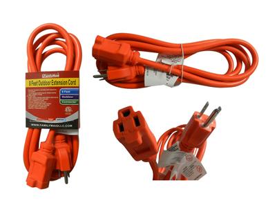 V ETL EXTENSION CORD OUTDOOR 8 FT 3 PRONG image