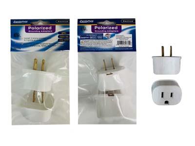 2PC ETL ADAPTER 3PRONG TO 2PRONG, WHITE COLOR image