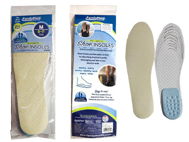 SHOE INSOLES WITH HEEL CUSHION WHITE/GREY image