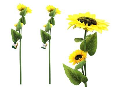 GIANT SUNFLOWER 41.3" LONG LARGE 9.4"D, SMALL 5"D image