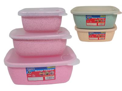 3PC Rectangular Food Containers image