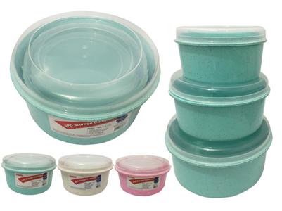3PC Round Food Containers image
