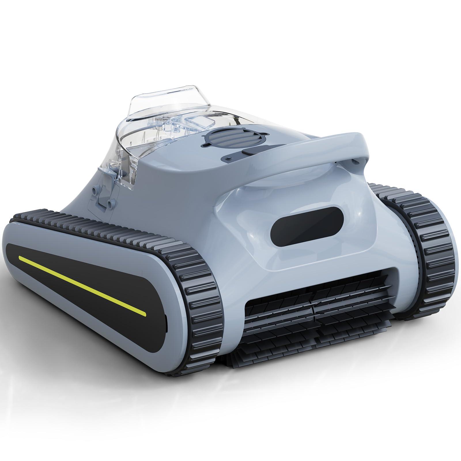 (2025 New) Seauto Crab Cordless Robotic Pool Vacuum, Wall-Climbing, Automatic Pool Cleaner, Suitable for Walls and Floors of 1614 Square Feet Pool