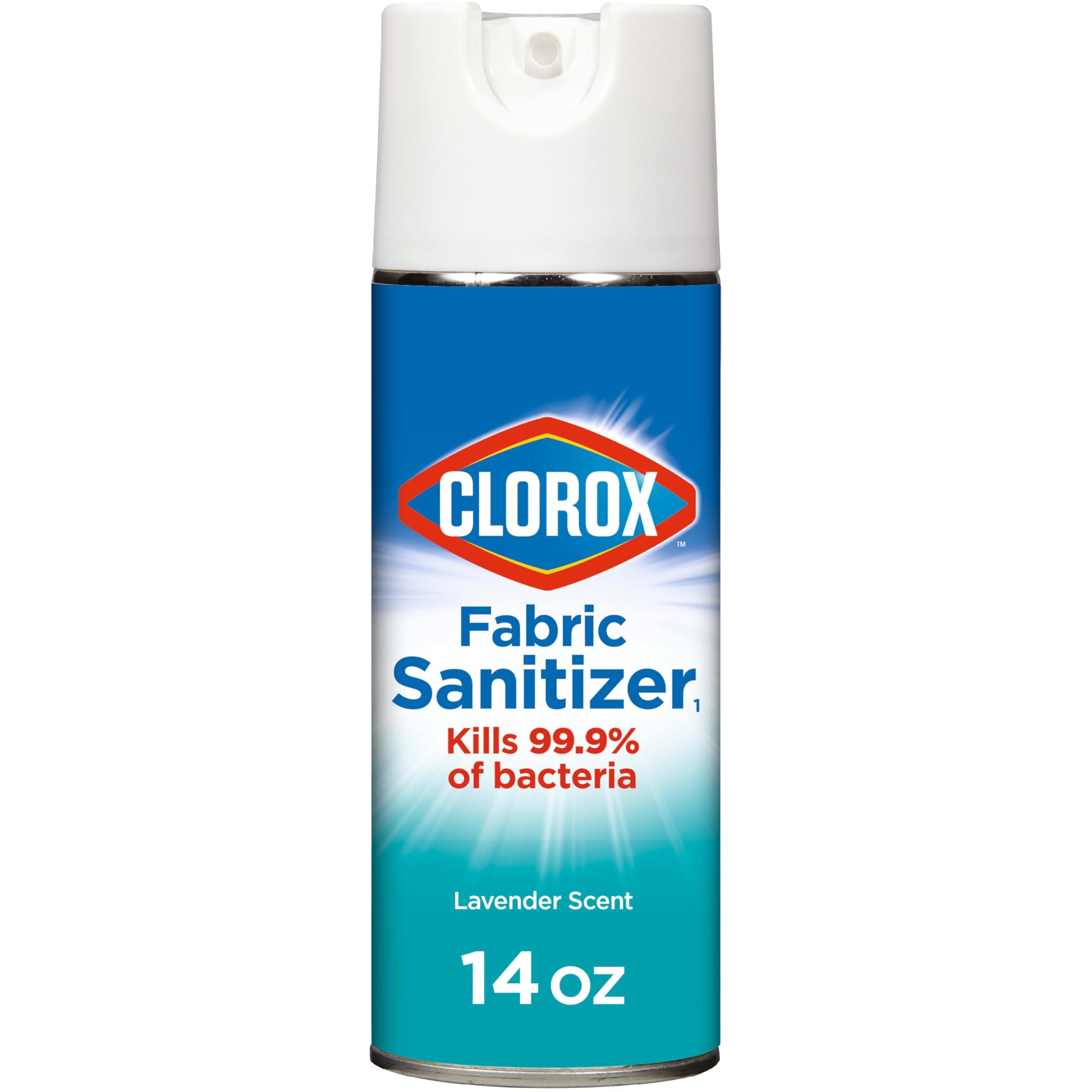 Clorox Fabric Sanitizer Aerosol Spray, Lavender Scent 14 Ounces