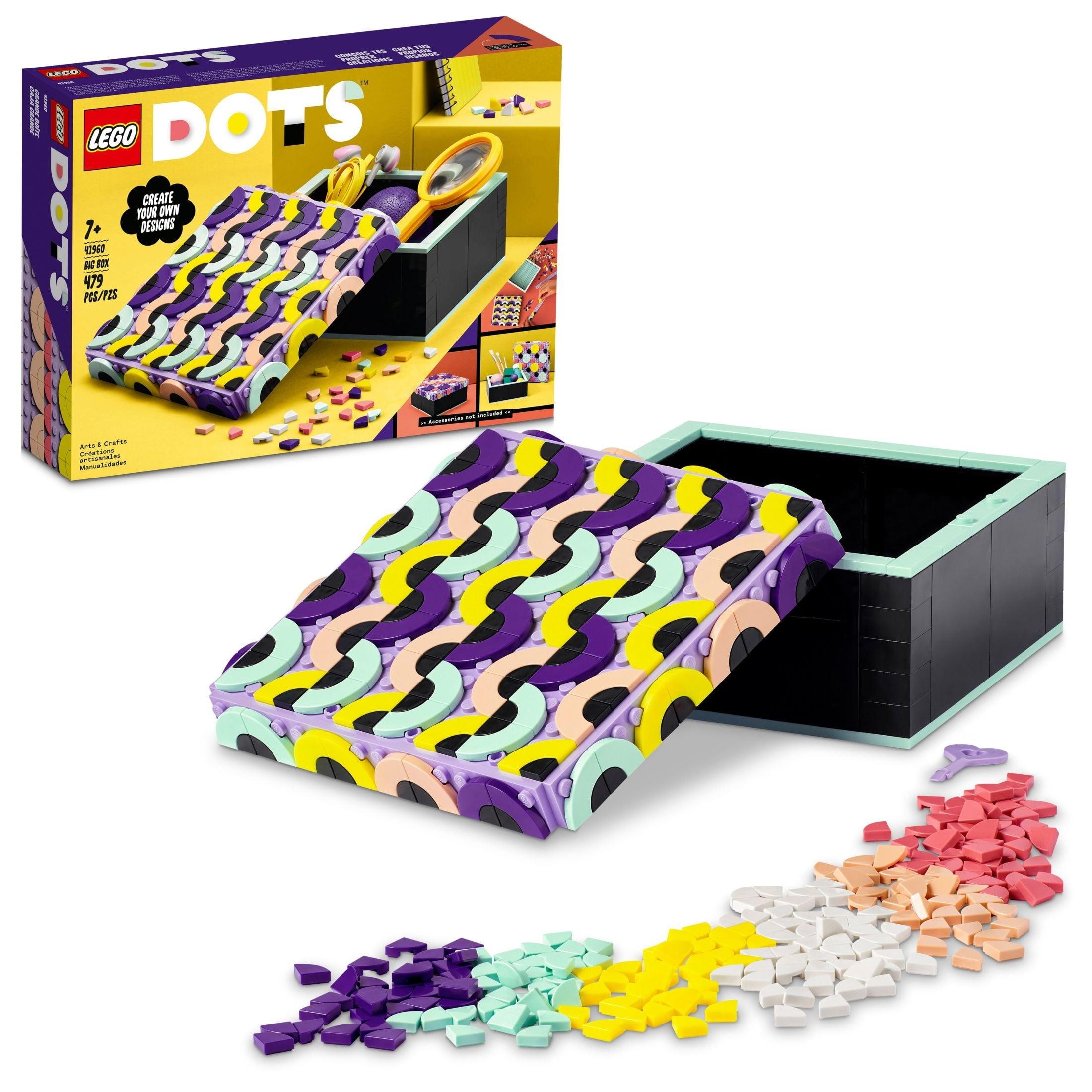 LEGO DOTS Big Box 41960 Arts and Crafts Set for Kids Aged 6 Plus, DIY Desk Tidy Organizer or Toy Jewelry Storage Tray, Decoration Creative Activity image