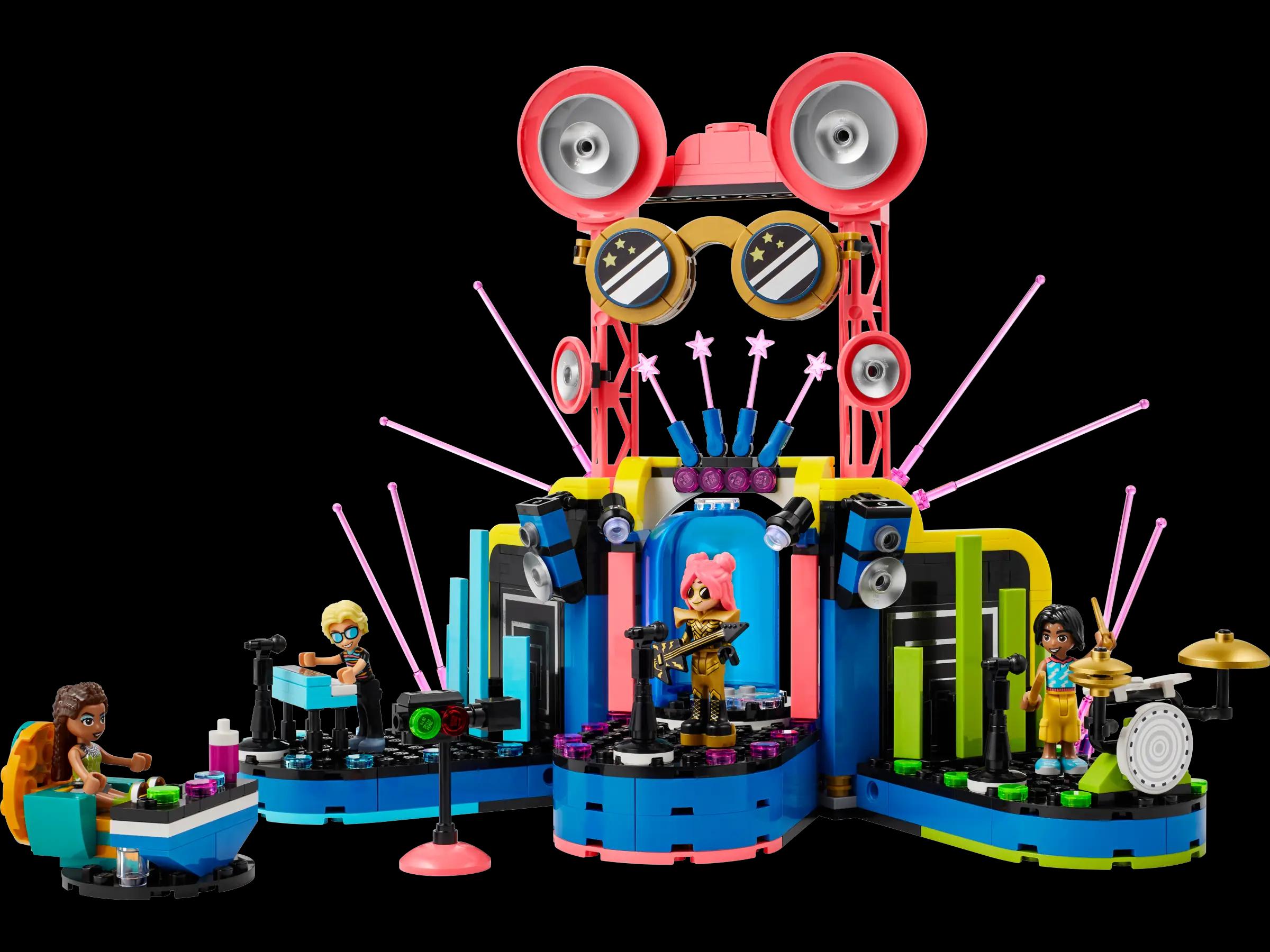 LEGO Friends Heartlake City Music Talent Show Building Kit, Social-Emotional Musical Toy for Kids to Play Together with 4 Mini-Doll Characters, Music Gift for 7 Year Old Kids, Girls and Boys, 42616 image