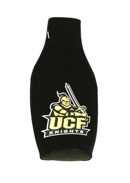 UCF Black Zip Bottle Coozies