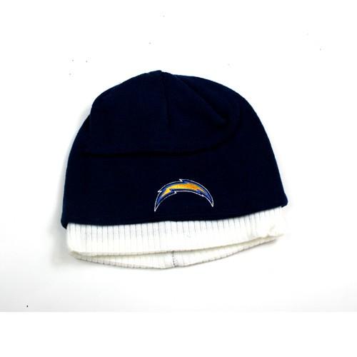 Chargers Knits - Blue Knit With White Ribbed Bottom