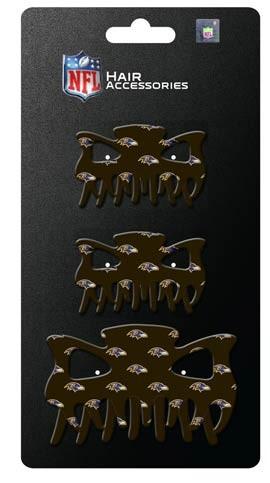Baltimore Ravens - 3PC Hairclip Set image