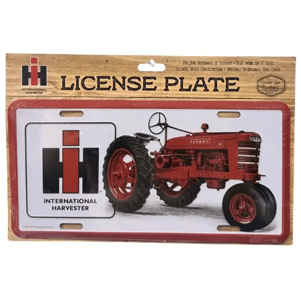Farmall Tractors - This Is Red Tractor Country - 11.7/8"x6" - Weather Resistant Metal - Indoor/Outdoor image