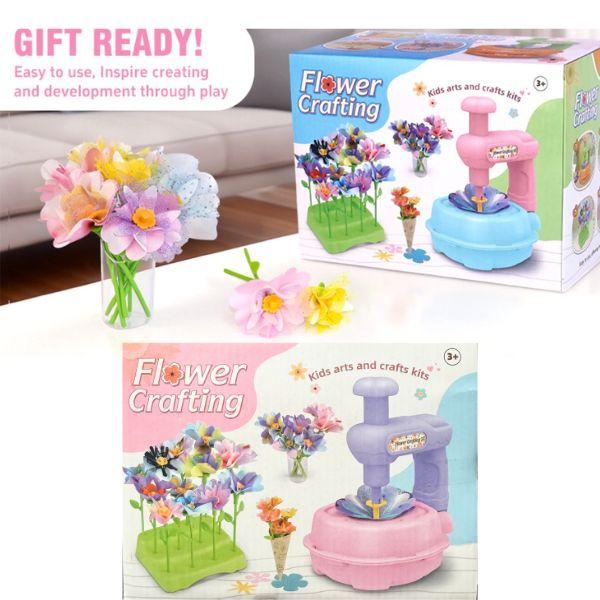 Flower Crafting - #KF01 - Create Your Own Flowers - Kids Arts & Crafts Kit - 4 Kits For $30.00 image