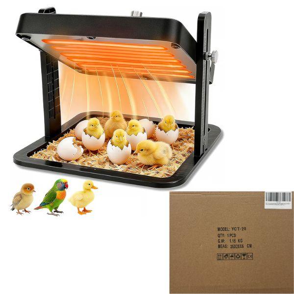 Chicken Brooder Heater - #YCT-20 -10.8"x10.8" Smart Heater - Chickens, Birds, Etc. - Low Energy For Up To 10 Chicks - 2 For $40.00 image