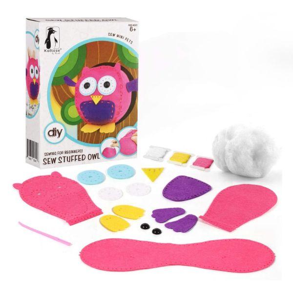 Koltose - #K35 - The Stuffed Sew Owl Kit By Koltose Crafts - Sewing For Beginners - 12 Kits For $30.00 image