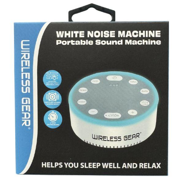 Wireless Gear - #G06777 - White Noise Machine - 6Sleeping Modes - 3Timer Settings - USB Rechargeable - 6 For $36.00 image