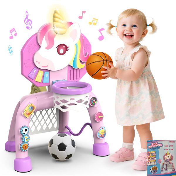 The Unicron 2n1 Combo - #B2.Pink - Combo Unicorn Basketball Game - 2 For $25.00 image