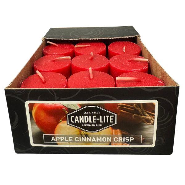 Candle-Lite Candle Co. - #AB2563 - 1" Votive Candles - Apple Cinnamon Crisp - 48 For $26.40 